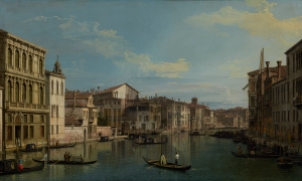 Giovanni Antonio Canal, aka Canaletto The Grand Canal and Palazzo Flangini Circa 1738 Getty Museum