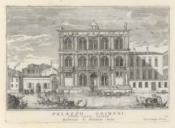 Palazzo Grimani on the Grand Canal From "Le fabriche e vedute di Venezia", Venice 1703 Engraving by Luca Carlevarijs (1663-1730)