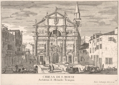 The church of San Moisè From "Le fabriche e vedute di Venezia", Venice 1703 Engraving by Luca Carlevarijs (1663-1730)
