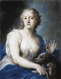 Rosalba Carriera, Diana Date: 1740-1746 Pastel on paper. The State Hermitage museum. St Petersburg