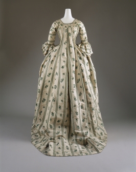 Robe à la Française Date: 1750–75 Origin: French Silk Credit Line: The Metropolitan Museum of Art, New York​ - Purchase, Irene Lewisohn Bequest, 1954