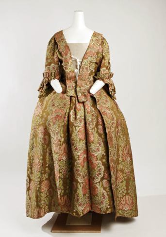Dress Date: 1730–50 Probably British Silk The Metropolitan Museum of Art, New York​ - Purchase, Irene Lewisohn Bequest, 1959