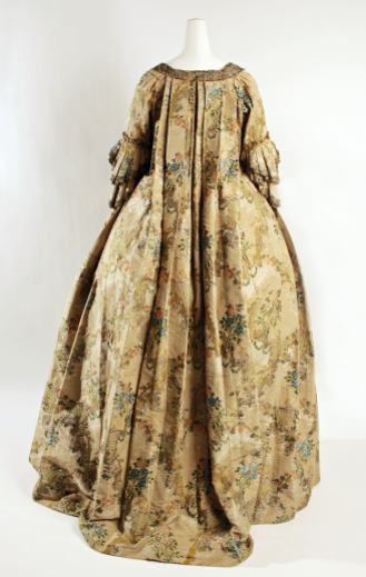 Robe Date: mid-18th century French Silk, metallic The Metropolitan Museum of Art, New York​ - Gift of Mrs. Hervey Parke Clark, 1961
