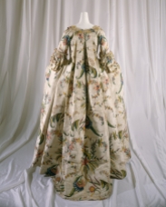 Robe à la Française Date: 1740s Origin: British Medium: silk, pigment, linen Credit Line: The Metropolitan Museum of Art, New York​ - Harris Brisbane Dick Fund, 1995
