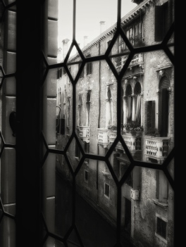 Cecilia had lived serenely in the Ottoboni house, perhaps even happily. For years she had never thought that it might be otherwise; she never even knew it could have been otherwise. From The Laws of Time, a novel by Andrea Perego Photo ©AndreaPerego In the image: Palazzo Ottoboni seen from Palazzo Grimani. Venice.