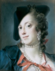 Rosalba Carriera - Portrait of Caterina Sagredo Barbarigo Circa 1735-1740 Gemaldegalerie Alte Meister - Dresden (Germany) Drawing - pastel