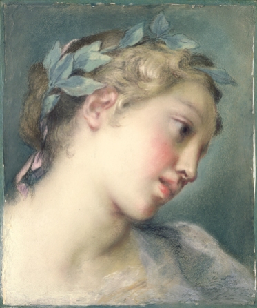 Rosalba Carriera - A Muse Circa 1725 Pastel on paper The J. Paul Getty Museum, Los Angeles