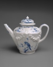 Teapot Factory: Giovanni Vezzi (Venice, 1720–1727) Date: 1720–27 Medium: Hard-paste porcelain The Metropolitan Museum of Art, New York Credit Line: Purchase, Friends of European Sculpture and Decorative Arts Gifts, 1999