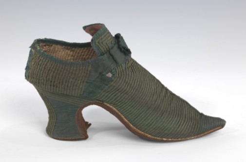 Shoe Date: 1700–1739 Medium: silk Brooklyn Museum Costume Collection at The Metropolitan Museum of Art, Gift of the Brooklyn Museum, 2009; Gift of Mrs. Clarence R. Hyde, 1928