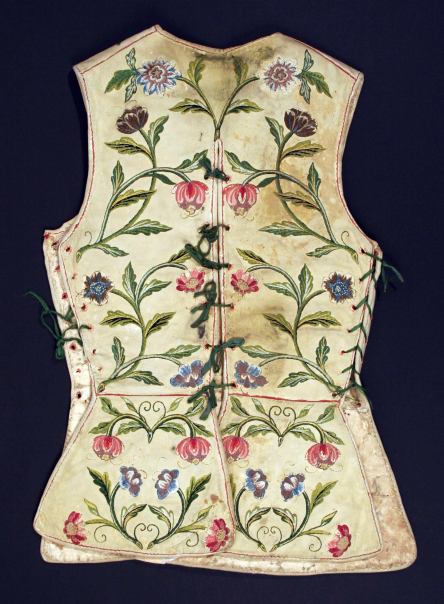 Vest worn under the tailcoat. In Venice it was called camisiòla Date: ca. 1750 Culture: American or European Medium: doeskin, silk Credit Line: The Met - Gift of Mrs. Robert Woods Bliss, 1943