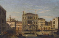 Circle of Apollonio Domenichini (aka the Master of the Langmatt Foundation) Venice, view of Palazzo Balbi on the Grand Canal Private collection