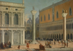 Luca Carlevarijs, Piazzetta San Marco circa 1730 Private collection