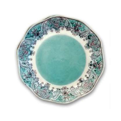 Plate from majolica dinner service Faience, circa 1730 On display at Schloss Weikersheim (Germany) Photo ©AndreaPerego