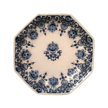 Small ceramic dish from Rouen 17th century Private Collection