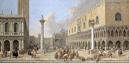 Luca Carlevarijs, 1663-1730. La Piazzetta a Venezia, ca. 1700-10 Timken Museum of Art San Diego, California