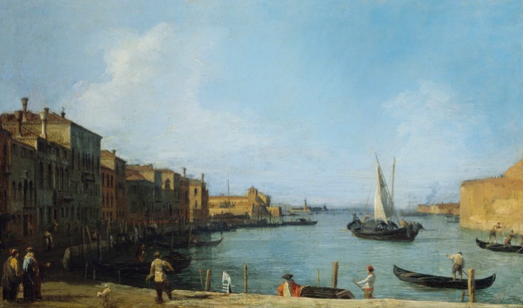 Canaletto (Venice 1697-Venice 1768) Il Canal di Santa Chiara verso Nord The Canale di Santa Chiara looking north towards the Lagoon c. 1722-3 Royal Collection Trust/© Her Majesty Queen Elizabeth II 2017 Provenance: Joseph Smith; from whom bought by George III
