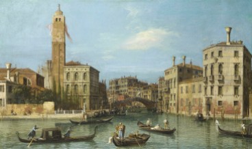 Canaletto (Venice 1697-Venice 1768) Canal Grande, San Geremia e l'ingresso di Cannaregio San Geremia and the entrance to the Cannaregio c.1726-7 Oil on canvas Royal Collection Trust/© Her Majesty Queen Elizabeth II 2017 Provenance: Joseph Smith; from whom bought by George III