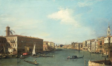 Canaletto (Venice 1697-Venice 1768) Il Canal Grande dal traghetto del Buso, verso Nord The Grand Canal looking north-west from near the Rialto c.1726-7 Oil on canvas Royal Collection Trust/© Her Majesty Queen Elizabeth II 2017 Provenance: Joseph Smith; from whom bought by George III