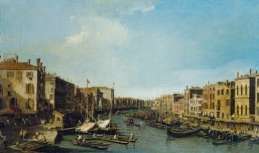 Canaletto (1697-1768) Il Canal Grande dal Ponte di Rialto, verso Sud The Grand Canal looking south-west from the Rialto to Ca’ Foscari c.1724-25 Oil on canvas Royal Collection Trust/© Her Majesty Queen Elizabeth II 2017 Provenance: Joseph Smith; from whom bought by George III