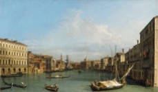 Canaletto (Venice 1697-Venice 1768) Il Canal Grande da Ca' Foscari, verso Sud The Grand Canal looking south from Ca’ Foscari to the Carità c.1726-27 Oil on canvas Royal Collection Trust/© Her Majesty Queen Elizabeth II 2017 Provenance: Joseph Smith; from whom bought by George III